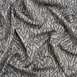 Geometric Recycled Polyester and Cotton Drapery Jacquard - Denim - British Imported