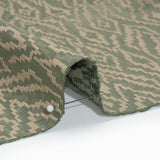 Geometric Recycled Polyester and Cotton Drapery Jacquard - Eucalyptus - British Imported