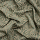 Geometric Recycled Polyester and Cotton Drapery Jacquard - Eucalyptus - British Imported