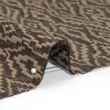 Geometric Recycled Polyester and Cotton Drapery Jacquard - Flint - British Imported