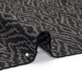 Geometric Recycled Polyester and Cotton Drapery Jacquard - Ink - British Imported