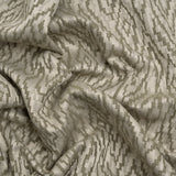 Geometric Recycled Polyester and Cotton Drapery Jacquard - Limestone - British Imported