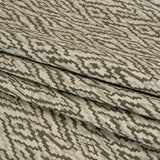 Geometric Recycled Polyester and Cotton Drapery Jacquard - Spruce - British Imported
