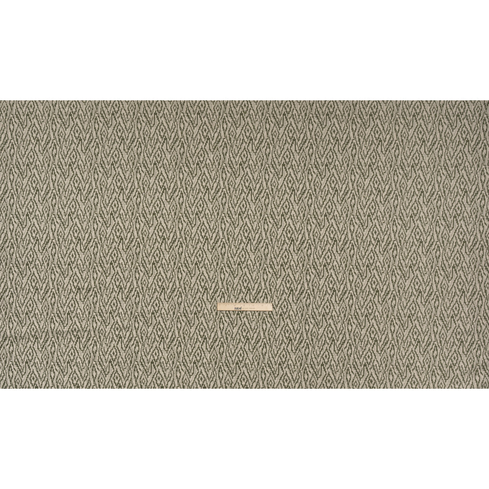Geometric Recycled Polyester and Cotton Drapery Jacquard - Spruce - British Imported