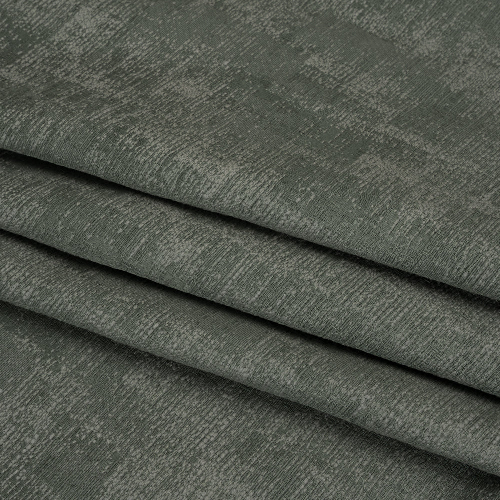Abstract Textures Recycled Polyester and Cotton Drapery Jacquard - Ocean - British Imported