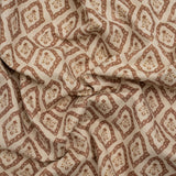 Brushed Cotton and Linen Canvas Print - Sienna Framed Floral - British Imported