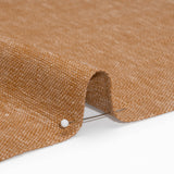 Linen Look Recycled Polyester and Cotton Woven - Copper - British Imported