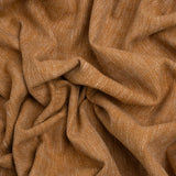 Linen Look Recycled Polyester and Cotton Woven - Copper - British Imported