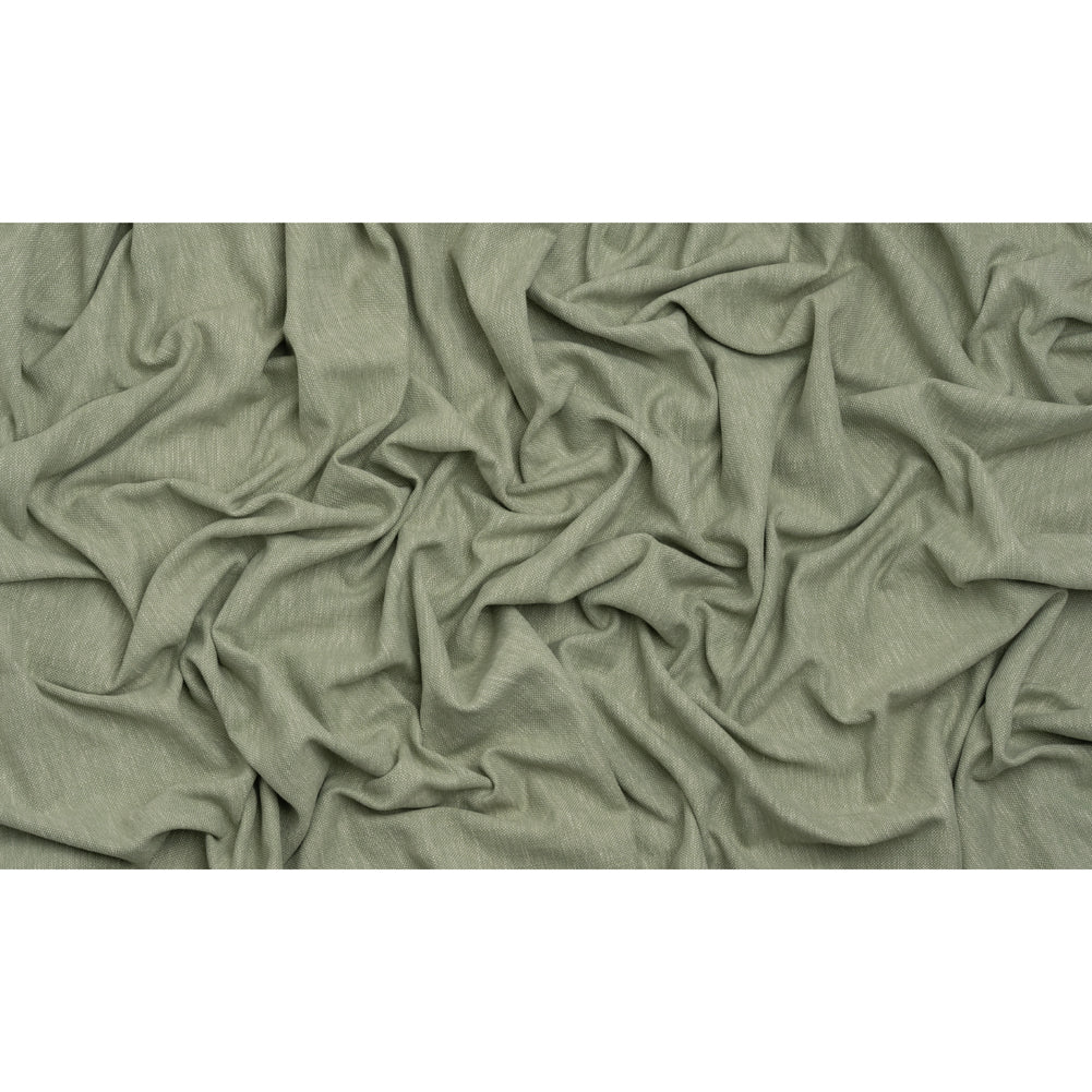 Linen Look Recycled Polyester and Cotton Woven - Eucalyptus - British Imported