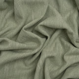 Linen Look Recycled Polyester and Cotton Woven - Eucalyptus - British Imported
