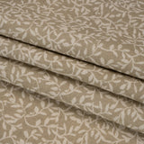 Brushed Cotton and Linen Canvas - Jute Little Vines - British Imported