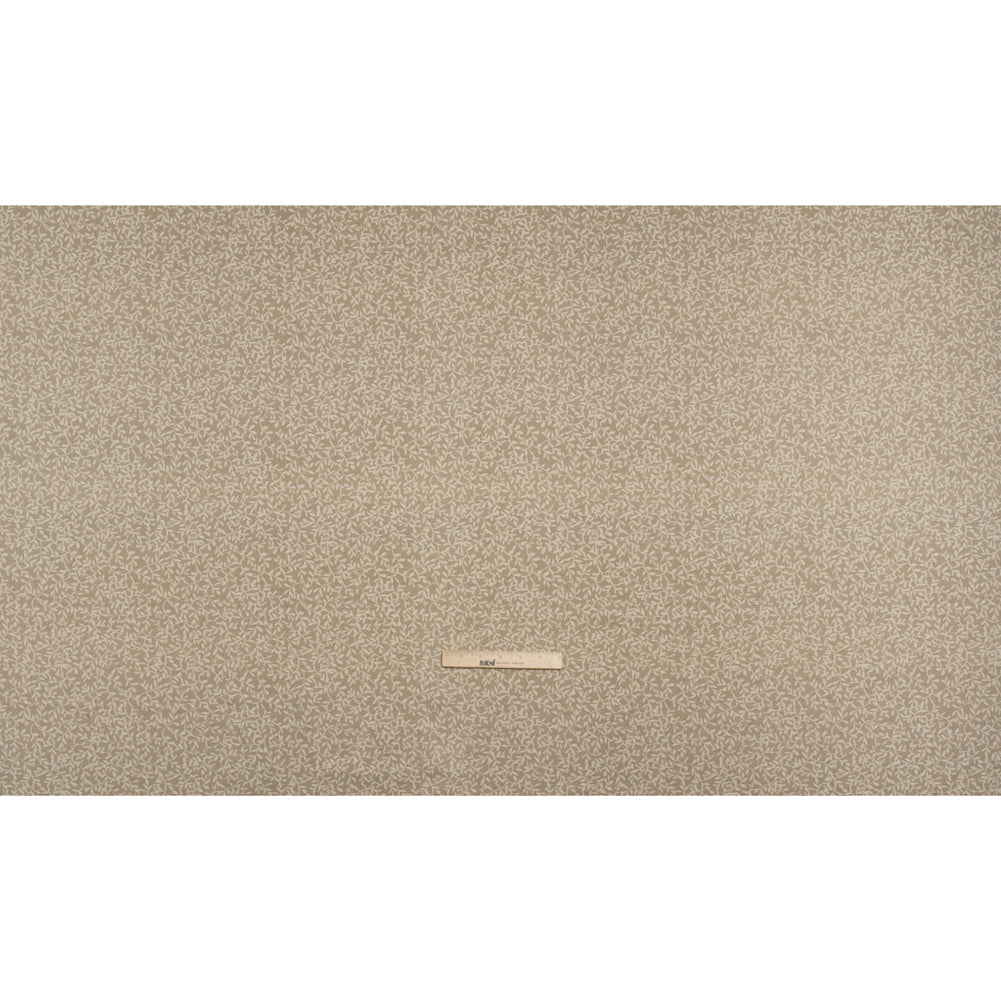 Brushed Cotton and Linen Canvas - Jute Little Vines - British Imported