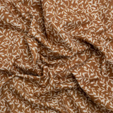 Brushed Cotton and Linen Canvas - Spice Little Vines - British Imported