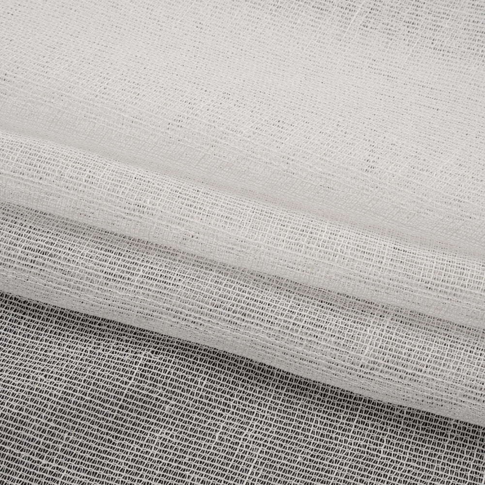 Mesh Drapery Sheers Fabric 118" - Chalk - British Imported