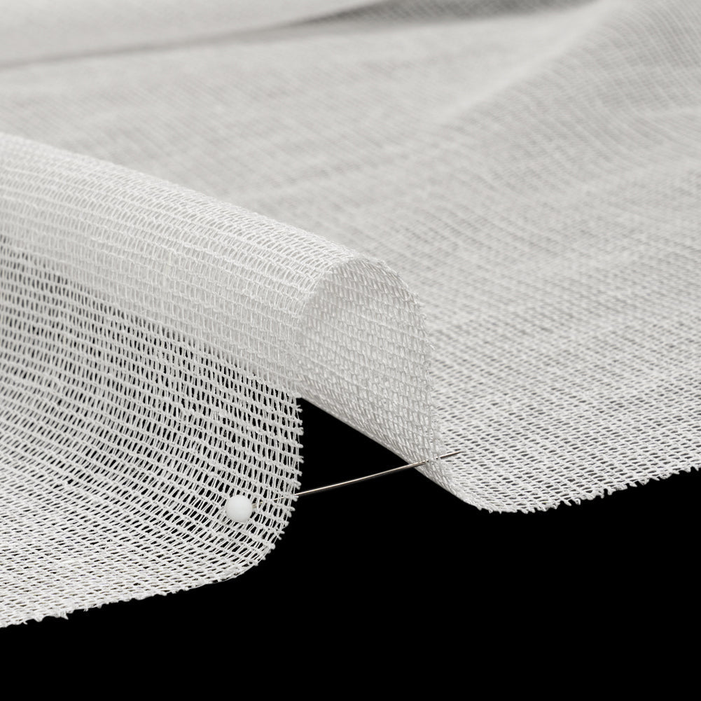 Mesh Drapery Sheers Fabric 118" - Chalk - British Imported