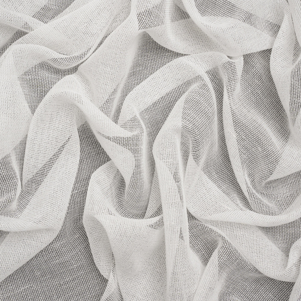 Mesh Drapery Sheers Fabric 118" - Chalk - British Imported