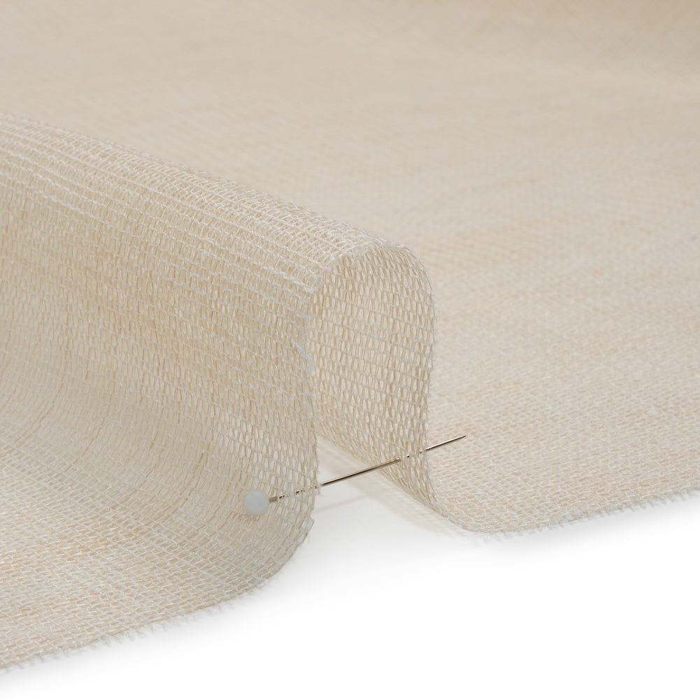 Mesh Drapery Sheers Fabric 118" - Linen - British Imported