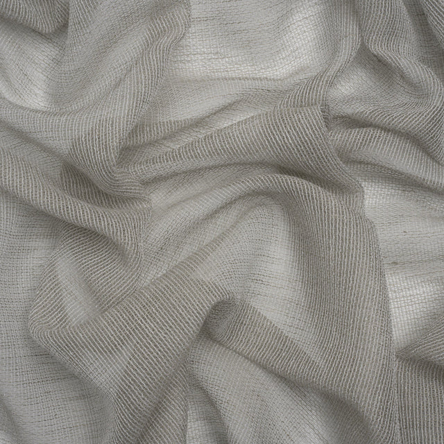Mesh Drapery Sheers Fabric 118" - Pebble - British Imported