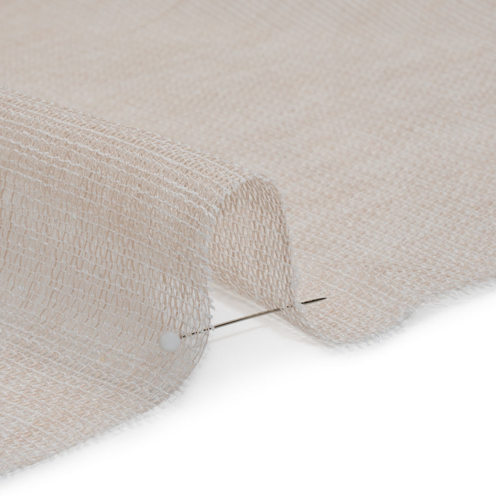Mesh Drapery Sheers Fabric 118" - Shell - British Imported
