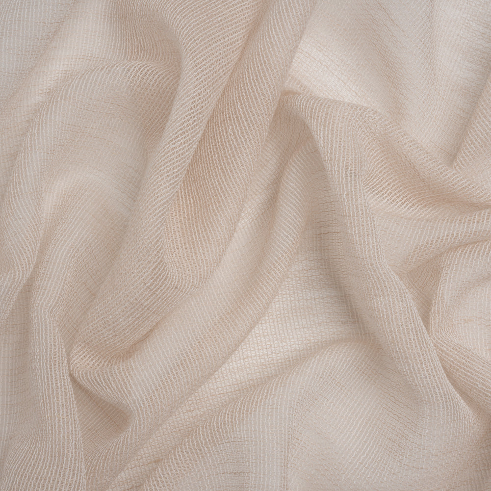 Mesh Drapery Sheers Fabric 118" - Shell - British Imported
