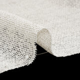 Boucle Burlap-Like Sheer Drapery Woven 118" - Ivory - British Imported