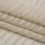 Boucle Striped Drapery Sheer Fabric 118" - Sand - British Imported