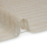 Boucle Striped Drapery Sheer Fabric 118" - Sand - British Imported