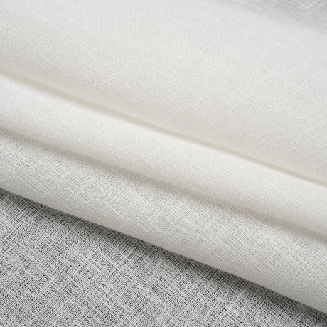 Slubbed Gauzy Drapery Sheer Fabric 118" - Chalk - British Imported