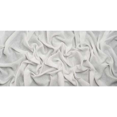 Slubbed Gauzy Drapery Sheer Fabric 118" - Chalk - British Imported