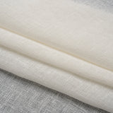 Slubbed Gauzy Drapery Sheer Fabric 118" - Ivory - British Imported