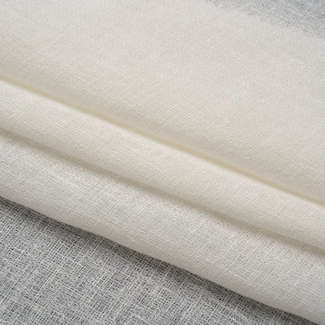 Slubbed Gauzy Drapery Sheer Fabric 118" - Ivory - British Imported