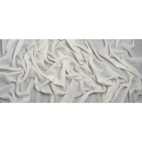 Slubbed Gauzy Drapery Sheer Fabric 118" - Ivory - British Imported
