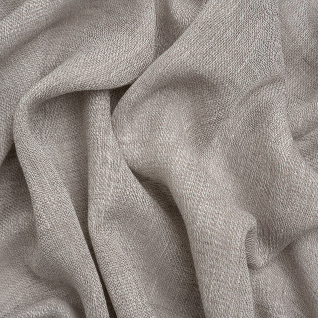 Slubbed Gauzy Drapery Sheer Fabric 118" - Pebble - British Imported