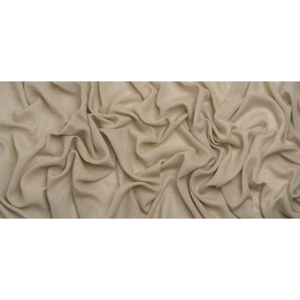 Slubbed Gauzy Drapery Sheer Fabric 118" - Sand - British Imported