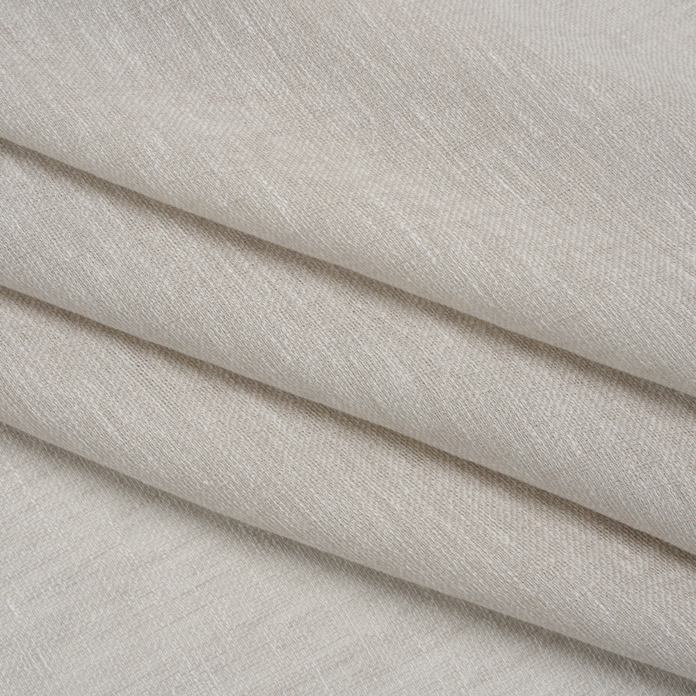 Slubbed Gauzy Drapery Sheer Fabric 118" - Silver - British Imported