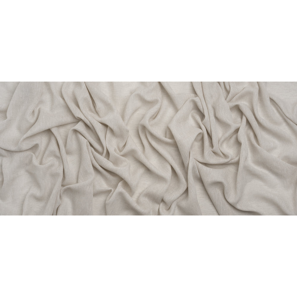 Slubbed Gauzy Drapery Sheer Fabric 118" - Silver - British Imported