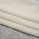 Slubbed Open Weave Drapery Sheer Fabric 118" - Ivory - British Imported