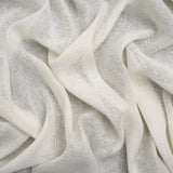 Slubbed Open Weave Drapery Sheer Fabric 118" - Ivory - British Imported