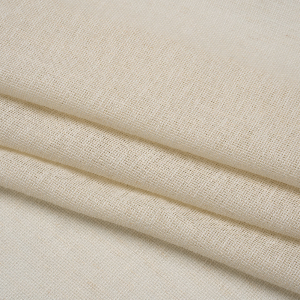 Slubbed Open Weave Drapery Sheer Fabric 118" - Linen - British Imported