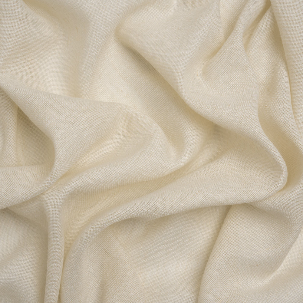 Slubbed Open Weave Drapery Sheer Fabric 118" - Linen - British Imported