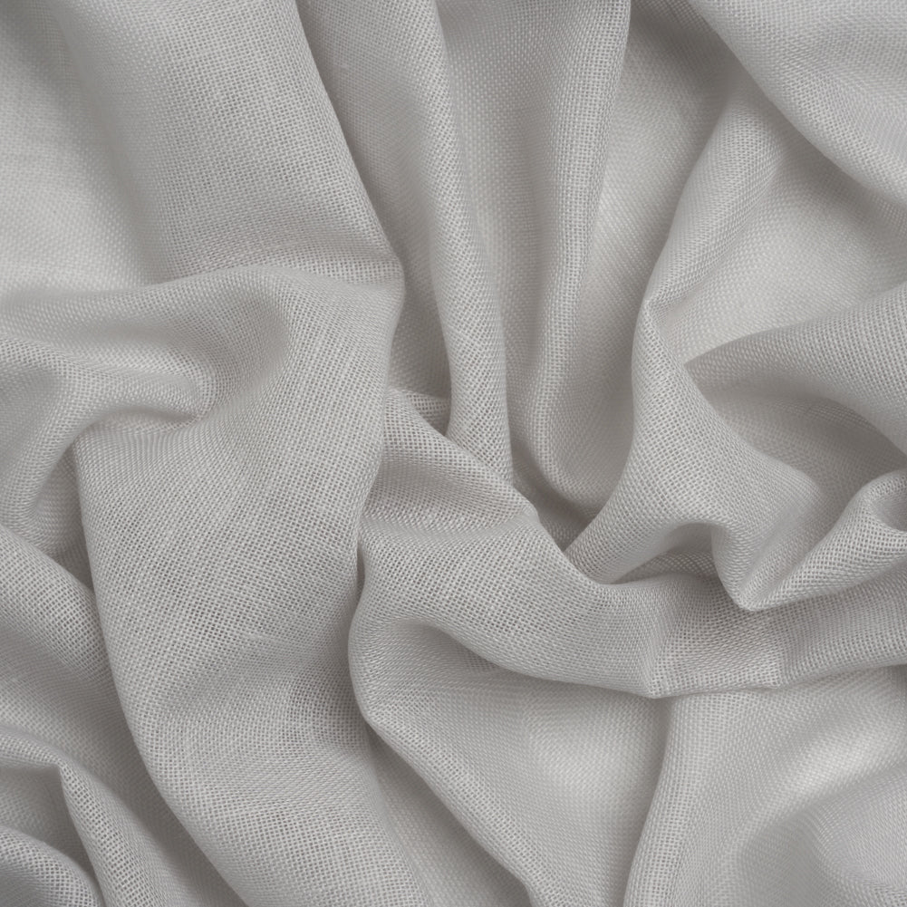 Recycled Polyester Soft Drapery Sheers Woven 118" - Silver - British Imported