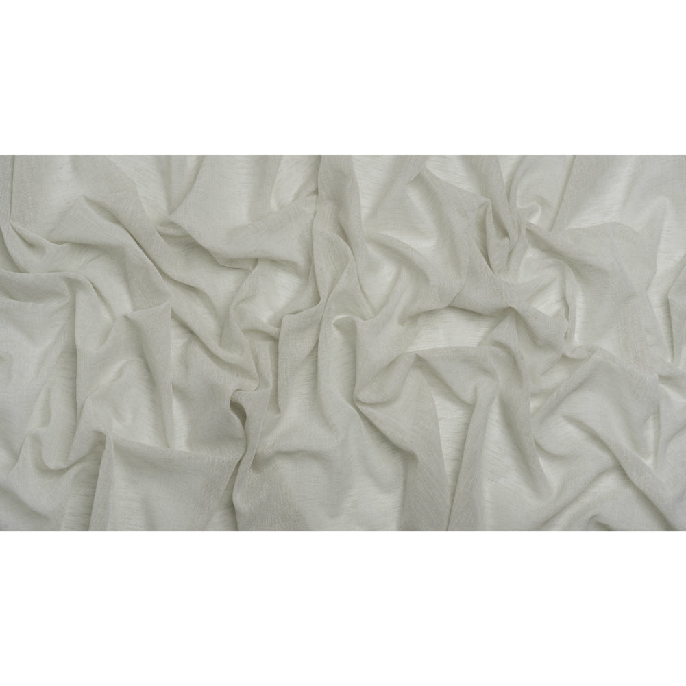Linen Look Recycled Polyester Drapery Sheers Woven 118" - Aloe - British Imported