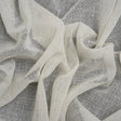 Linen Look Recycled Polyester Drapery Sheers Woven 118" - Chalk - British Imported
