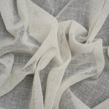 Linen Look Recycled Polyester Drapery Sheers Woven 118" - Chalk - British Imported