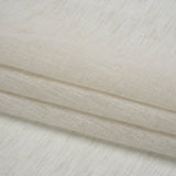 Linen Look Recycled Polyester Drapery Sheers Woven 118" - Ivory - British Imported