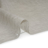 Linen Look Recycled Polyester Drapery Sheers Woven 118" - Silver - British Imported