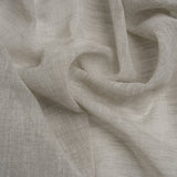 Linen Look Recycled Polyester Drapery Sheers Woven 118" - Silver - British Imported