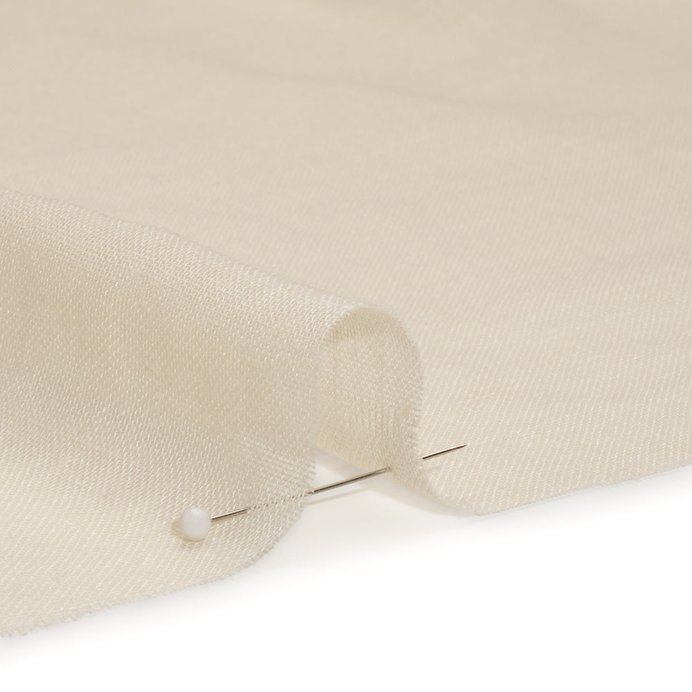 Gauzy Linen Blend Drapery Sheers Woven 118" - Linen - British Imported