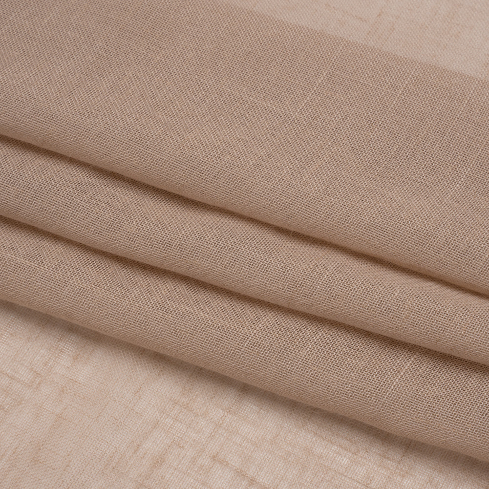 Gauzy Linen Blend Drapery Sheers Woven 118" - Quartz - British Imported