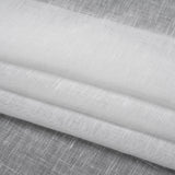 Crisp Linen Blend Drapery Sheers 122" - Chalk - British Imported